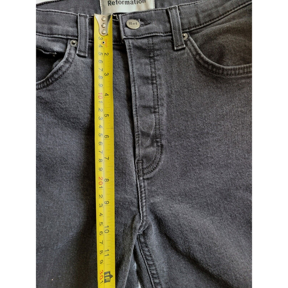 [231] Reformation Women's Size 27 Distressed Denim Serena High Skinny Jeans - Picture 4 of 8